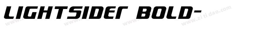 Lightsider Bold字体转换